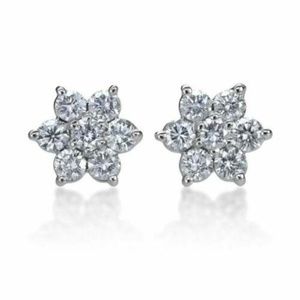 SummerRose 14k White Gold 2ct TDW Diamond STUDS